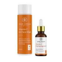 Black African Organics Vitamin C Facewash and Serum Glow Due
