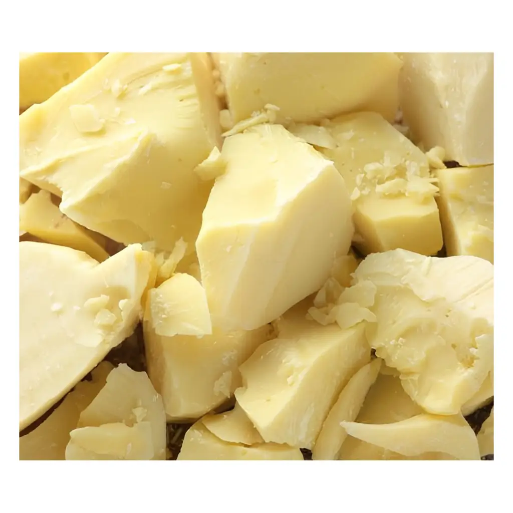 Raw unrefined shea butter for skin hydration