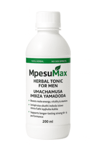 MpesuMax Herbal Tonic for Men 200ml – Mpesu male vitality and energy booster bottle