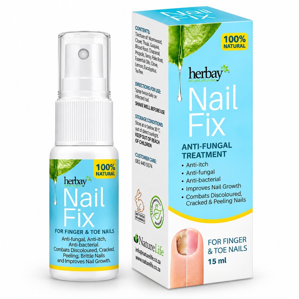 NailFix 15ml nail care spray NailFix 15ml nail care spray for yellow, thick and brittle nails