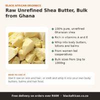 Raw unrefined shea butter bulk wholesale from Ghana: benefits and uses
